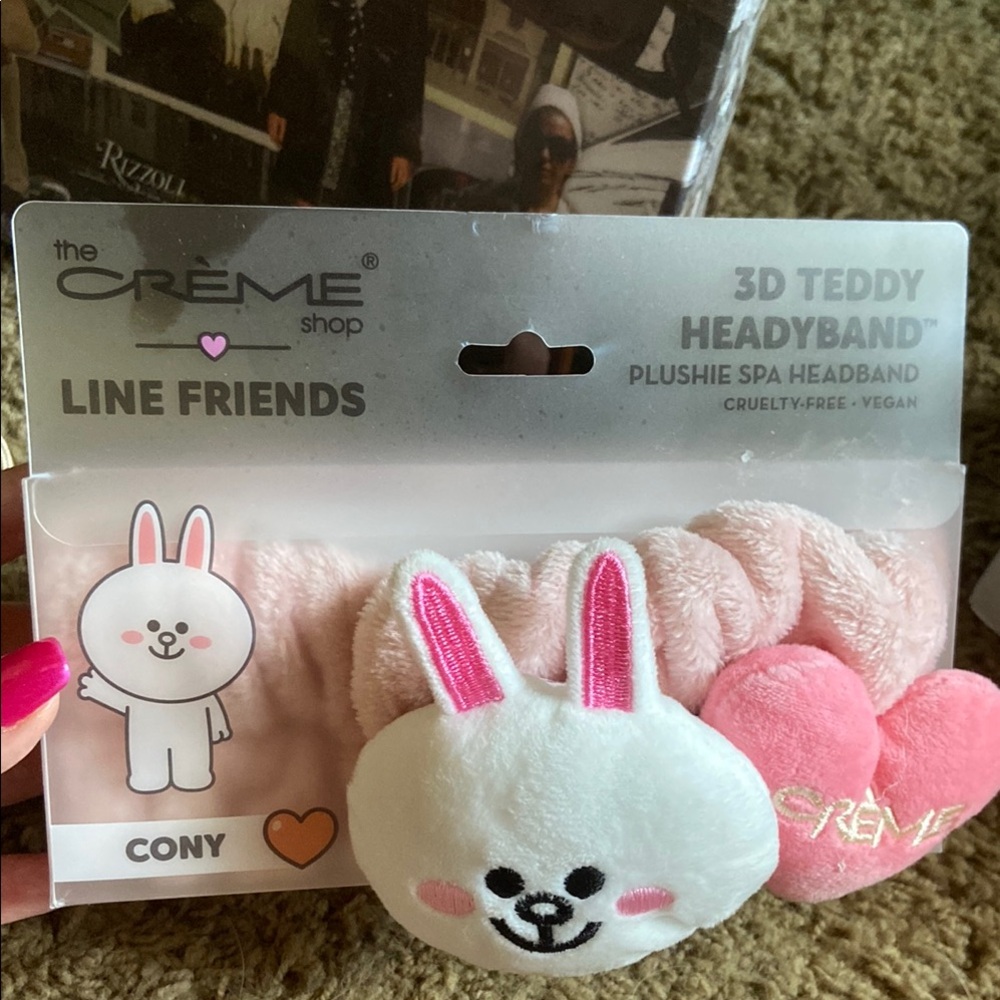 Crème Shop LINE FRIENDS 3D Teddy Headyband in the "Cony" design NIP
